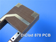 DiClad 870 PCB Magnetron-PCB met HASL Dubbelzijdig 31mil 0,8 mm dik Geen soldeer Maks Geen zeefdruk