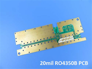 Hoge Frequentiepcb Rogers 20mil 0.508mm RO4350B-Tweezijdige rf PCB van PCB voor Splitser