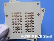 Rogers RO3010 2-laags 25mil stijve PCB met keramiek gevulde PTFE-composieten Heteluchtsoldeerniveau