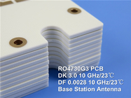 Rogers RO4730G3 2-laag rigide PCB koolwaterstof / keramiek / geweven glas UL 94 V-0 Antenna Grade Laminates