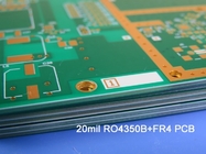 Hybride PCB's met zes lagen 2.24mm Tg170 FR-4 en 20mil RO4003C gecombineerd