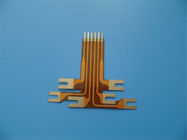 Onderdompeling Gouden flexibele PCBs met zware koperraad Flex PCBs gele coverlay van 2 oz FPC