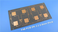 F4B PCB van hoge die Frequentiepcb PTFE rf op 1.60mm dik met Onderdompelingsgoud, Zilver, Tin en OSP wordt voortgebouwd