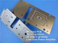 Taconic rf-35A2 PCB 20mil (0,508 mm) 30mil (0.762mm) 60mil (1.524mm) Met Zilveren en Blauwe Masker van de Onderdompelings het Gouden Onderdompeling