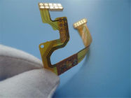 Multilayer flexibele PCBs FPC van de 4 Laag Gele coverlay LEIDENE Goud strook het Flexibele Onderdompeling