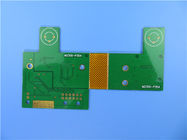 4 laag stijf-Flex die PCB op 1.6mm FR4 en 0.2mm Polyimide wordt voortgebouwd