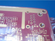 Hybride 10-laag Hybride PCB van PCB Rogers RO4350 6.6mil+FR4 met Rood Soldeerselmasker en Onderdompelingsgoud