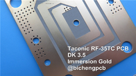 Taconic rf-35TC de Kringsraad van Hoge Frequentiepcb 20mil 0.508mm rf-35TC rf met Zwart Soldeerselmasker en Onderdompelingsgoud