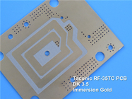 Taconic Hoge Frequentie rf-35TC drukte de Microgolfpcb van de Kringsraad 10mil 0.254mm rf-35TC met Onderdompelingsgoud