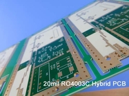 Hybride Hoge Frequentie Multilayer PCB Raad Bulit van 4 Laag de Hybride PCB op Rogers 20mil RO4003C en Fr-4