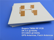 Rogers TMM4 PCB-microgolf met onderdompelingsgoud voor satellietcommunicatie | TMM3, TMM6, TMM10, TMM10i, TMM13i