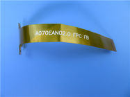 Tweezijdige Flexibele PCBs bouwde op Polyimide met dikke 0.15mm en Onderdompelingsgoud voort voor Vertoning Backlight
