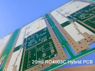 Hybride maakte de 6-laag van Hoge Frequentie Multilayer PCB Hybride PCB op 12mil 0.305mm RO4003C en Fr-4