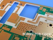 Rogershf PCB op RT/Duroid 6002 120mil 3.048mm DK2.94 met Onderdompelingsgoud wordt voortgebouwd voor Machts dieBackplanes