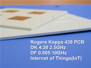Rogers RO4350B + Hoge Tg Fr-4 Hybride PCB-4-laag 1.0mm mengde PCB op 4mil RO4350B en 0.3mm Fr-4