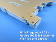 Rogers High Frequency-PCB op 60mil RO4350B en 6.6mil RO4350B met Onderdompelingsgoud wordt voortgebouwd voor Draadloze Spanningsverhoger die
