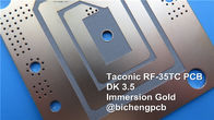 Taconic Hoge die Frequentiepcb op rf-35TC 60mil 1.524mm met Onderdompelingsgoud wordt voortgebouwd voor Satellieten