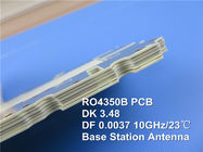 Hoge Frequentiepcb Rogers 10mil 0.254mm RO4350B-Tweezijdige rf PCB van PCB voor LTE
