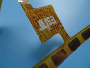 Tweezijdige flexibele PCBs 0.15mm dikke Gele Coverlay FPC PCB van Polyimide PCBs