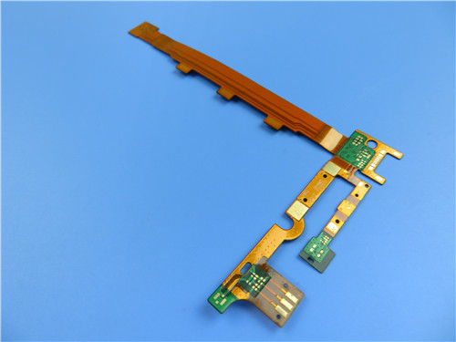 Multilayer Flexibele PCB met Onderdompelingsgoud bij Dikke 0.2mm