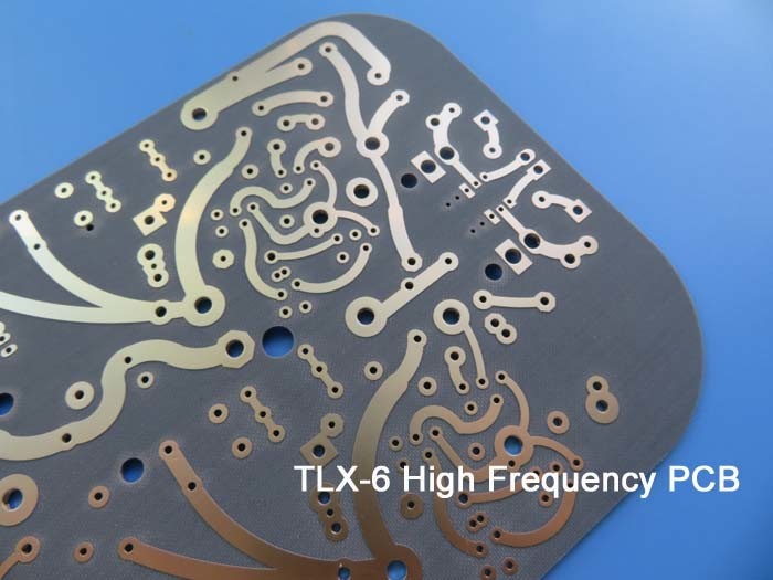 Taconic Hoge Frequentiepcb maakte op tlx-6 62mil 1.575mm met Onderdompelingsgoud voor Satellietontvanger