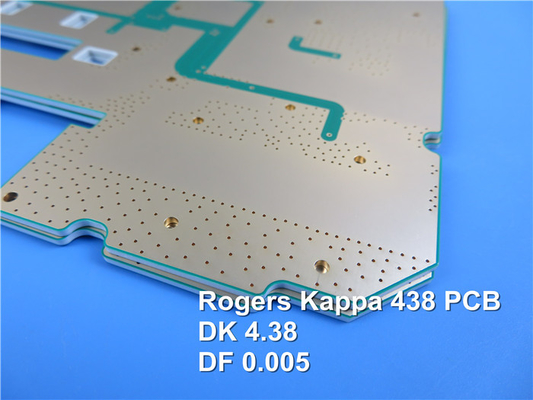 Kappa 438 rf-PCB Rogers 60mil 1.524mm DK 4,38 drukte Kringsraad met Onderdompelingsgoud voor Draadloze Meters