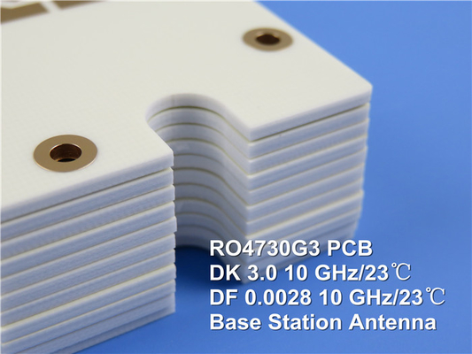 Rogers RO4730G3 60mil 1.524mm PCB van de het Basisstationantenne van Hoge Frequentiepcb Cellulaire