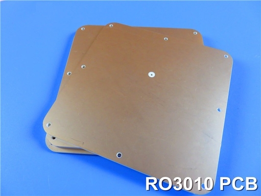 RO3010 PCB 4-laag 2,7 mm Geen blinde vias geplatte 1 oz (1,4 mils) buitenste lagen Cu gewicht