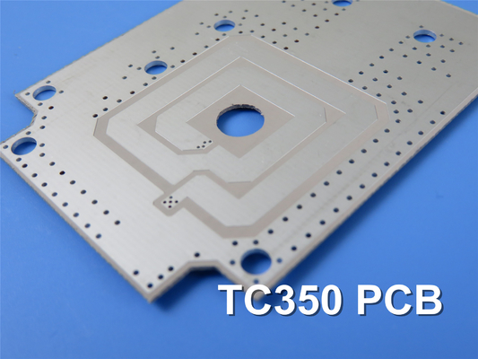 Rogers TC350-laminaat is een printplaat met een substraat van 2 lagen PCB 20mil met HASL (Hot Air Soldering Level)