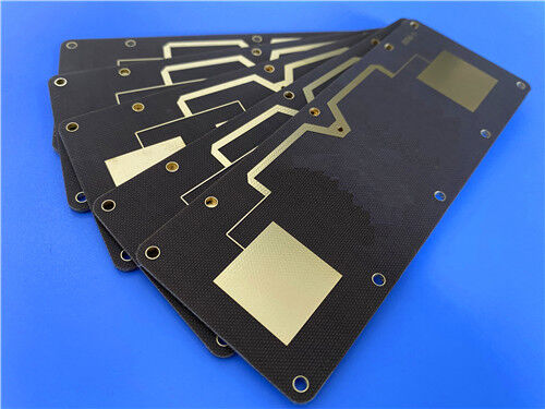 TLX-8 PTFE glasvezel gelamineerd pcb ¥ 0,85 mm, zuivere goud afwerking, 5/7 mil trace en IPC-klasse-2 voor RF-toepassingen
