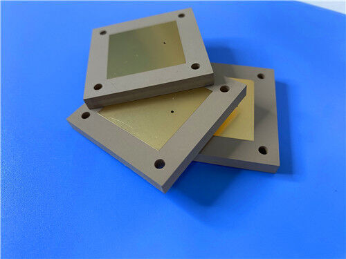 Rogers TMM10 2 laag PCB gebouwd op 5,08mm kern substraat met ENIG.