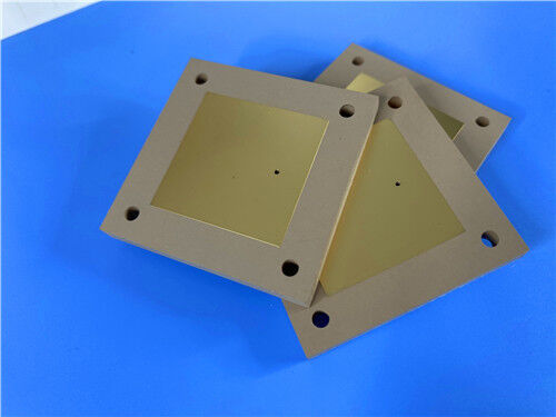 Rogers TMM10i high Dk 9.80 Thermoset Microwave Laminate en Custom 75mil materiaal dubbelzijdig koper PCB met onderdompeling goud voor RF en microwave circuits