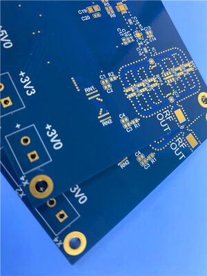 6-laag RO3003+370HR Hybride PCB met blinde via's (lagen 1?? 2) en verstopt met geleidende koperen pasta (0,15 mm)