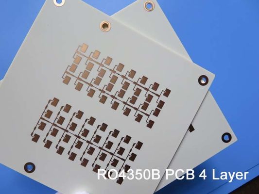 4 PCB van de laag Hoge Frequentie op 6,6 Mil RO4350B en 10 Mil RO4350B voor Radarsysteem