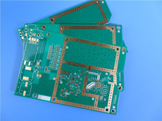 Hybride PCB | Gemengde Materiële 4 die lagenpcb op 20 mil RO4350B + FR4 met Blinden wordt gemaakt via