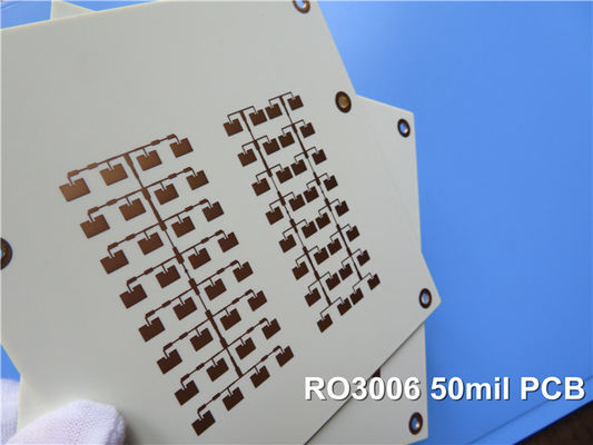 Rogers RO3006 rf drukte de 2-laag Rogers van de Kringsraad 3006 de Microgolfpcb van 50mil 1.27mm met Onderdompelingsgoud