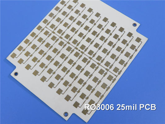 De 2-laag Rogers 3006 25mil 0.635mm Kringsraad DK6.15 DF 0,002 van PCB van de Rogersro3006 Microgolf Hoge Frequentiepcb